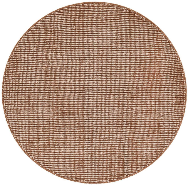 Cocoa Bean Brown 3' 1 x 3' 1 Jill Zarin English Manor Round Area Rug 100% Premium Natural Wool Handwoven Carpet for Living Rooms, Office Space, Bedrooms, Dorms for Sale at Rug Engine