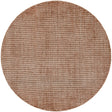 Cocoa Bean Brown 5' 1 x 5' 1 Jill Zarin English Manor Round Area Rug 100% Premium Natural Wool Handwoven Carpet for Living Rooms, Office Space, Bedrooms, Dorms for Sale at Rug Engine