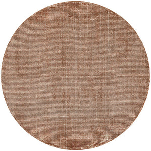Cocoa Bean Brown 5' 1 x 5' 1 Jill Zarin English Manor Round Area Rug 100% Premium Natural Wool Handwoven Carpet for Living Rooms, Office Space, Bedrooms, Dorms for Sale at Rug Engine