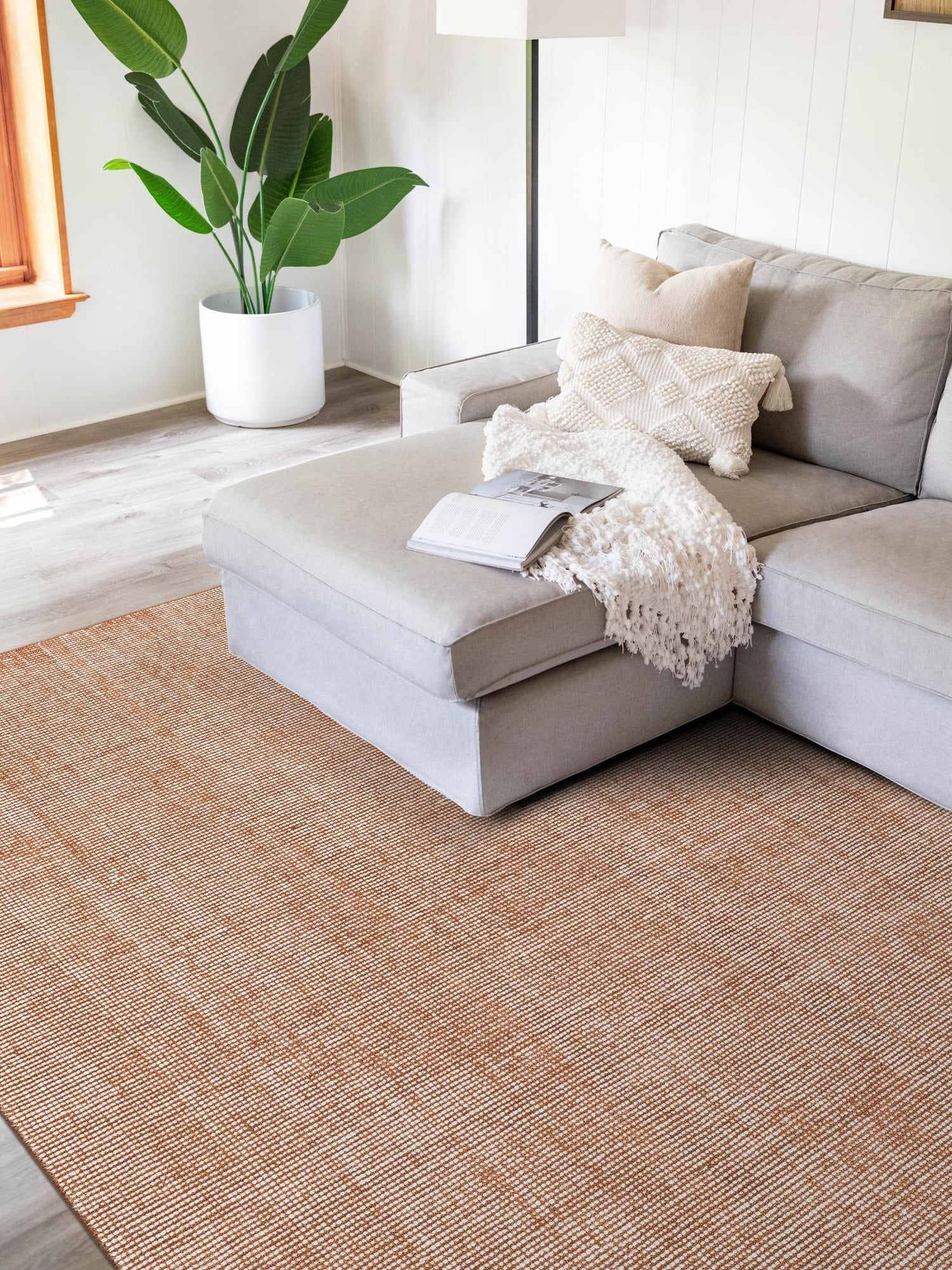 Cocoa Bean Brown 9' x 12' Jill Zarin English Manor Rectangle Area Rug 100% Premium Natural Wool Handwoven Carpet for Living Rooms, Office Space, Bedrooms, Dorms for Sale at Rug Engine