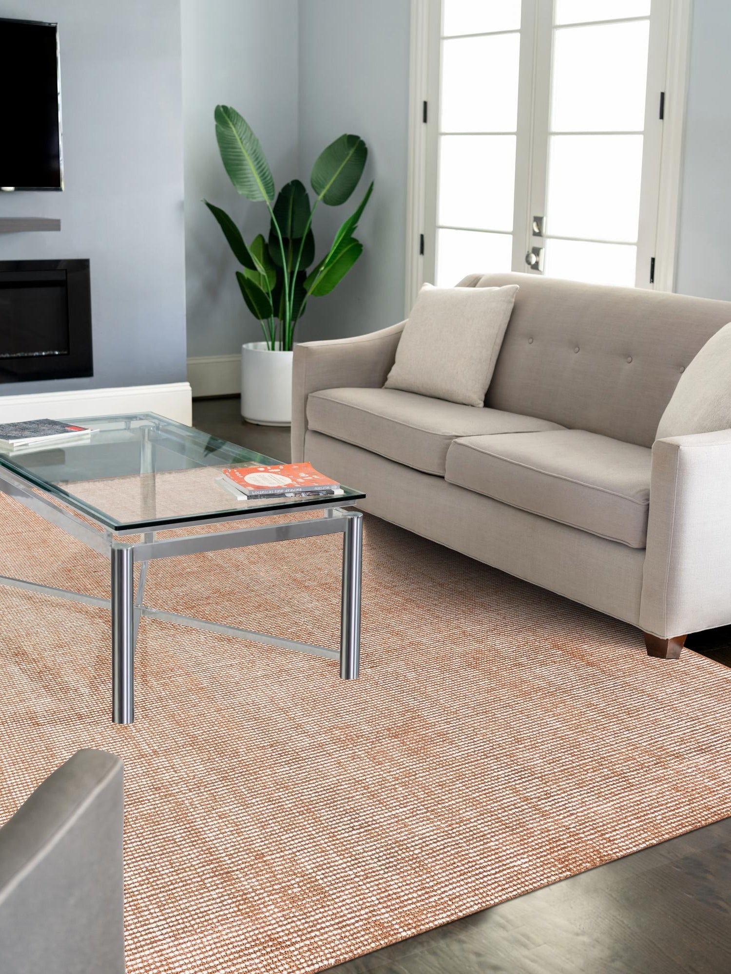 Cocoa Bean Brown 9' x 12' Jill Zarin English Manor Rectangle Area Rug 100% Premium Natural Wool Handwoven Carpet for Living Rooms, Office Space, Bedrooms, Dorms for Sale at Rug Engine
