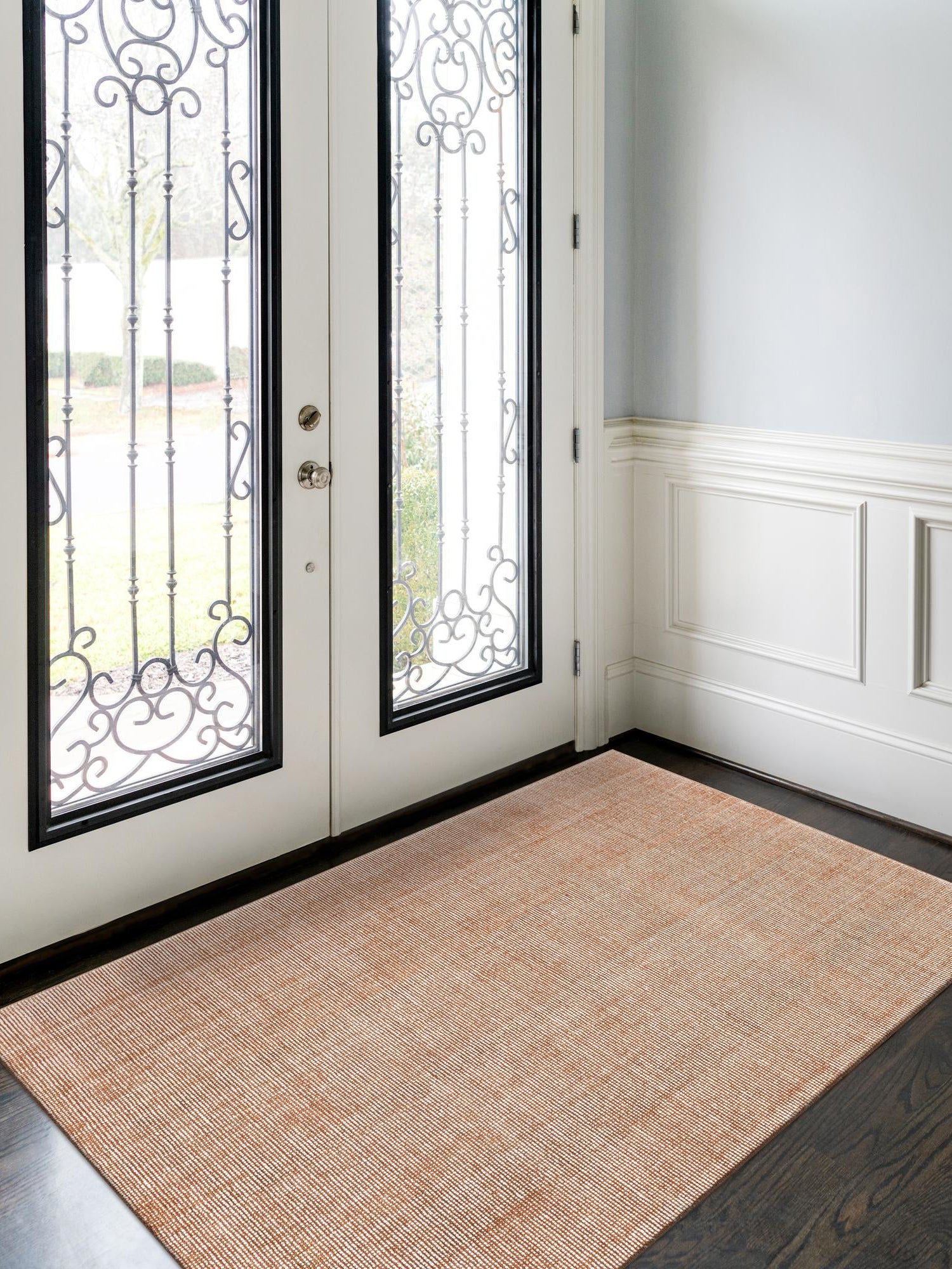 Cocoa Bean Brown 9' x 12' Jill Zarin English Manor Rectangle Area Rug 100% Premium Natural Wool Handwoven Carpet for Living Rooms, Office Space, Bedrooms, Dorms for Sale at Rug Engine