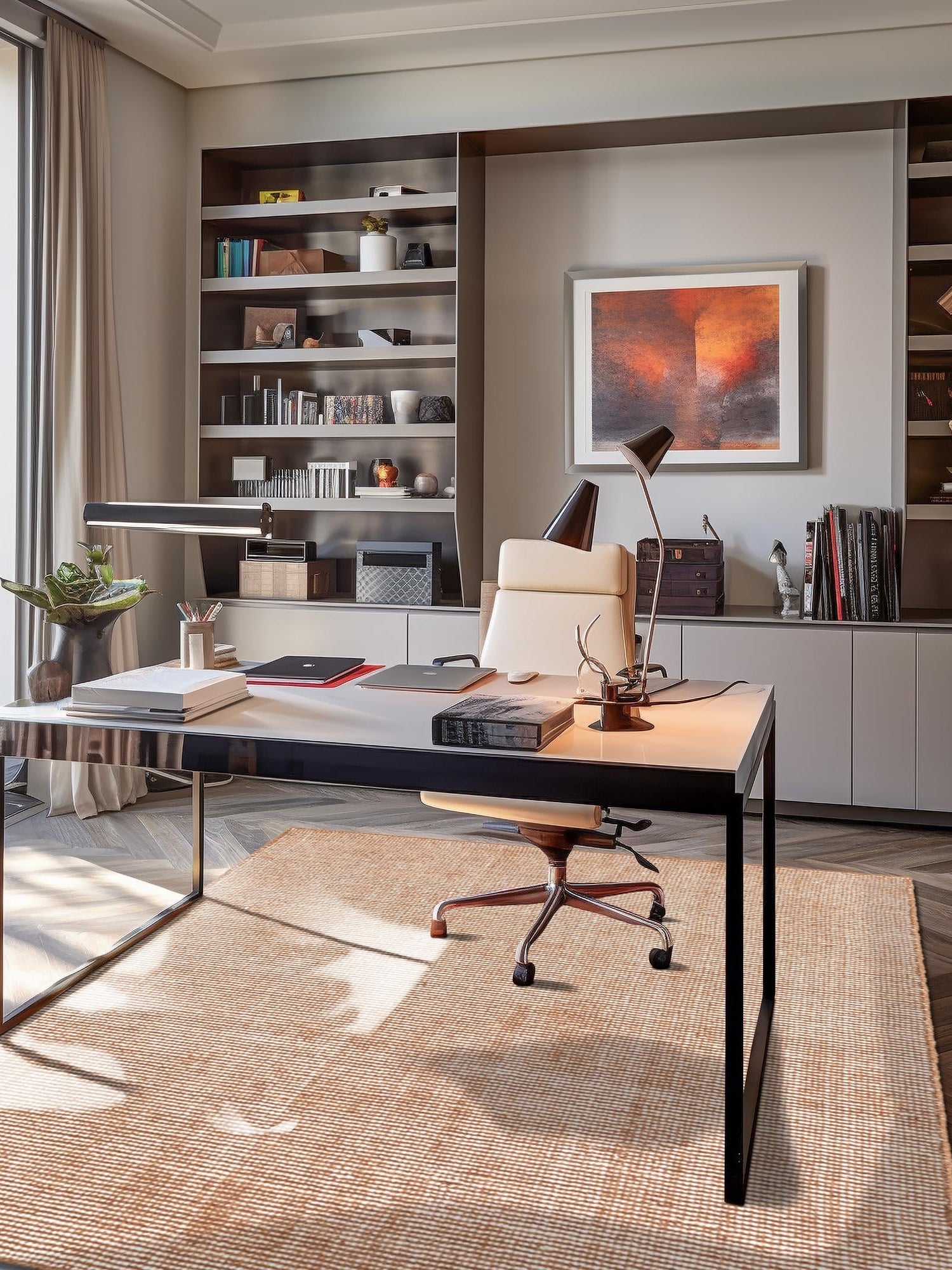 Cocoa Bean Brown 3' 3 x 5' 3 Jill Zarin English Manor Rectangle Area Rug 100% Premium Natural Wool Handwoven Carpet for Living Rooms, Office Space, Bedrooms, Dorms for Sale at Rug Engine