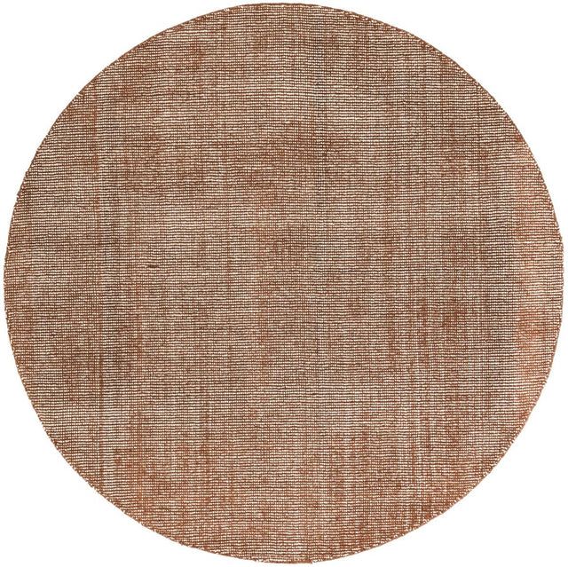 Cocoa Bean Brown 6' 1 x 6' 1 Jill Zarin English Manor Round Area Rug 100% Premium Natural Wool Handwoven Carpet for Living Rooms, Office Space, Bedrooms, Dorms for Sale at Rug Engine