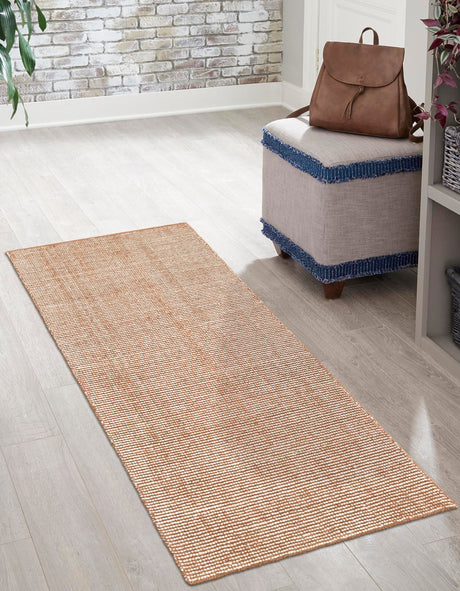 Cocoa Bean Brown 2' x 5' 1 Jill Zarin English Manor Runner Area Rug 100% Premium Natural Wool Handwoven Carpet for Living Rooms, Office Space, Bedrooms, Dorms for Sale at Rug Engine