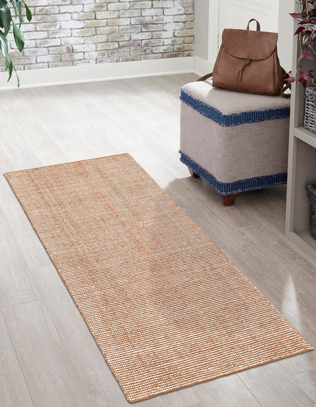 Cocoa Bean Brown 2' x 8' Jill Zarin English Manor Runner Area Rug 100% Premium Natural Wool Handwoven Carpet for Living Rooms, Office Space, Bedrooms, Dorms for Sale at Rug Engine
