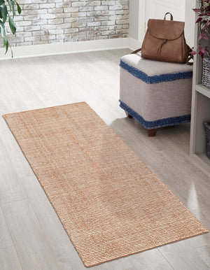 Cocoa Bean Brown 2' 7 x 10' Jill Zarin English Manor Runner Area Rug 100% Premium Natural Wool Handwoven Carpet for Living Rooms, Office Space, Bedrooms, Dorms for Sale at Rug Engine
