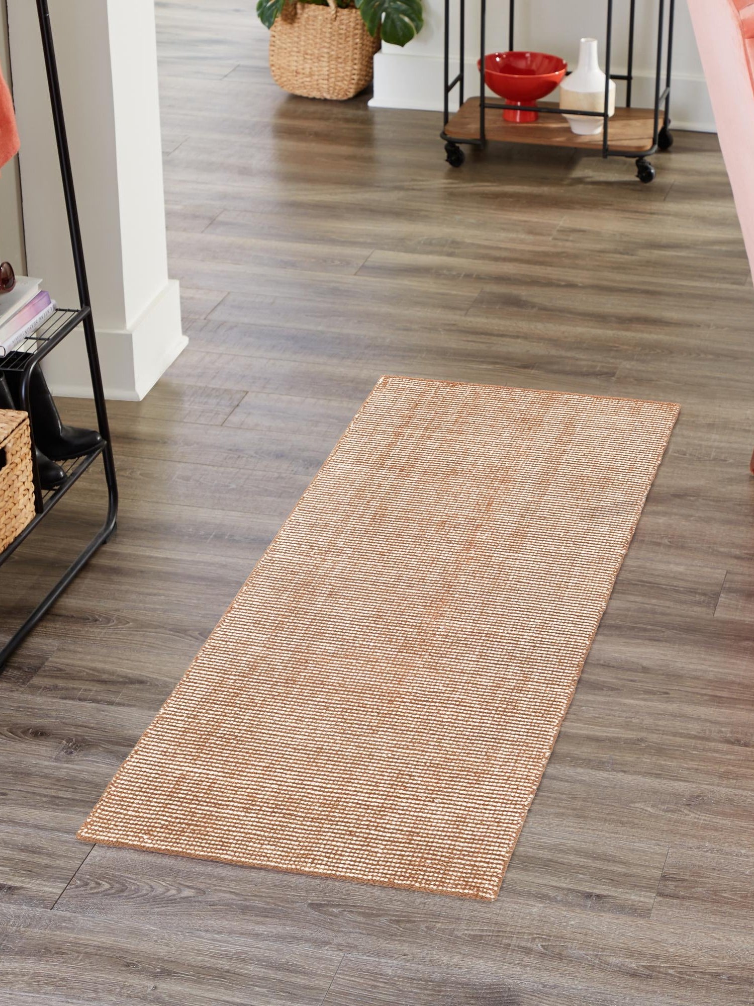 Cocoa Bean Brown 2' x 8' Jill Zarin English Manor Runner Area Rug 100% Premium Natural Wool Handwoven Carpet for Living Rooms, Office Space, Bedrooms, Dorms for Sale at Rug Engine