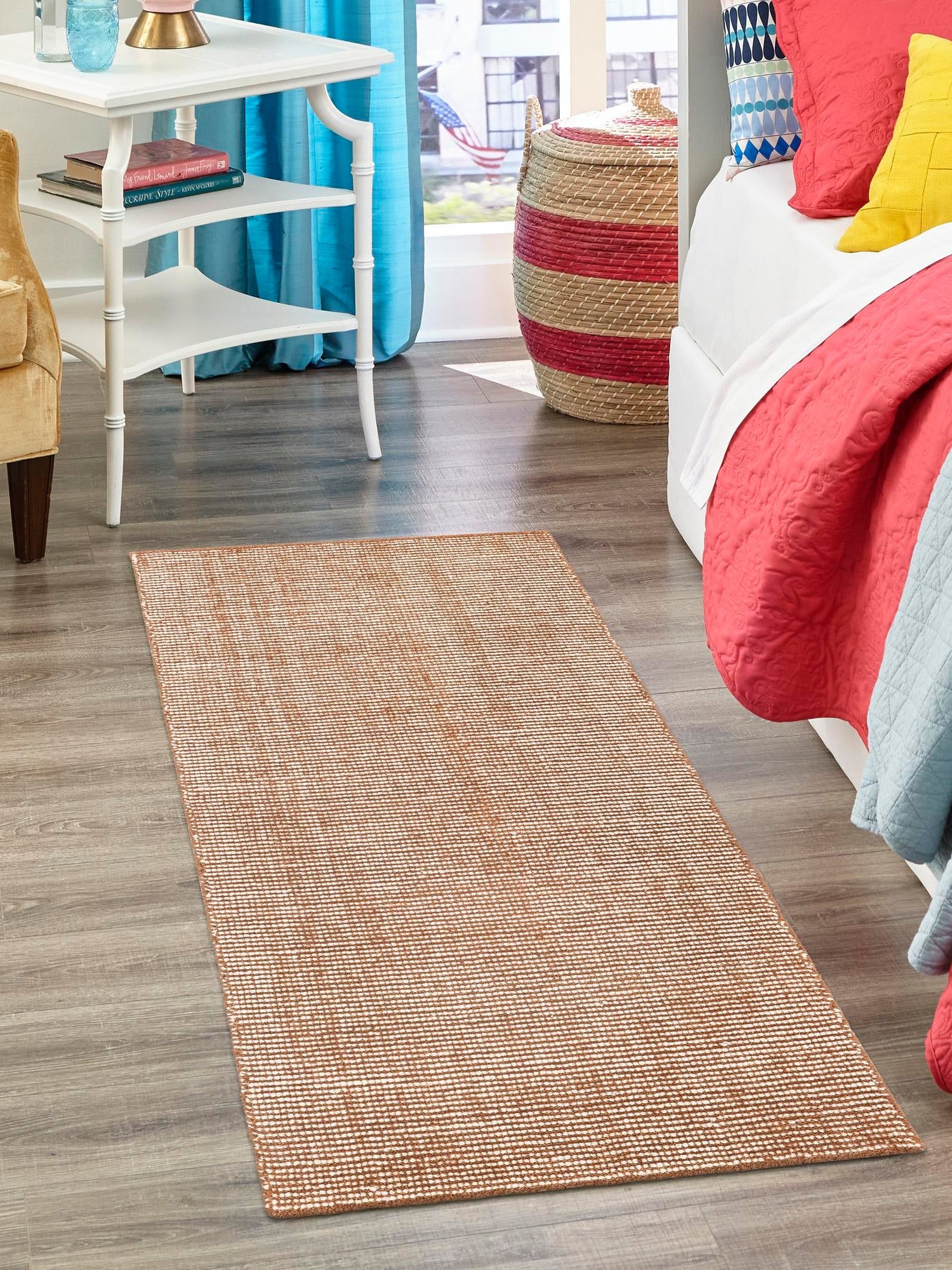 Cocoa Bean Brown 2' x 8' Jill Zarin English Manor Runner Area Rug 100% Premium Natural Wool Handwoven Carpet for Living Rooms, Office Space, Bedrooms, Dorms for Sale at Rug Engine