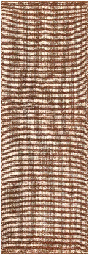 Cocoa Bean Brown 2' x 6' 1 Jill Zarin English Manor Runner Area Rug 100% Premium Natural Wool Handwoven Carpet for Living Rooms, Office Space, Bedrooms, Dorms for Sale at Rug Engine