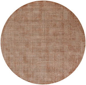 Cocoa Bean Brown 7' 10 x 7' 10 Jill Zarin English Manor Round Area Rug 100% Premium Natural Wool Handwoven Carpet for Living Rooms, Office Space, Bedrooms, Dorms for Sale at Rug Engine
