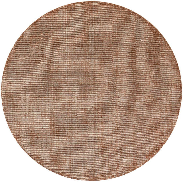 Cocoa Bean Brown 7' 10 x 7' 10 Jill Zarin English Manor Round Area Rug 100% Premium Natural Wool Handwoven Carpet for Living Rooms, Office Space, Bedrooms, Dorms for Sale at Rug Engine