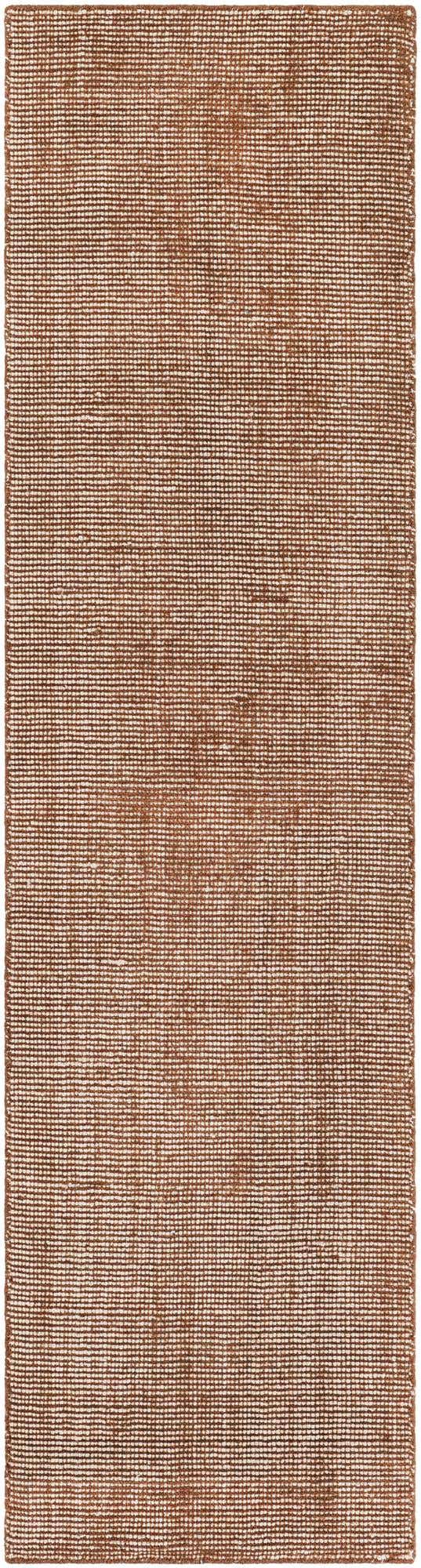 Cocoa Bean Brown 2' x 8' Jill Zarin English Manor Runner Area Rug 100% Premium Natural Wool Handwoven Carpet for Living Rooms, Office Space, Bedrooms, Dorms for Sale at Rug Engine