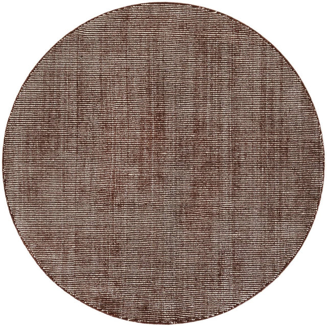 Mocha Brown 5' 1 x 5' 1 Jill Zarin English Manor Round Area Rug 100% Premium Natural Wool Handwoven Carpet for Living Rooms, Office Space, Bedrooms, Dorms for Sale at Rug Engine