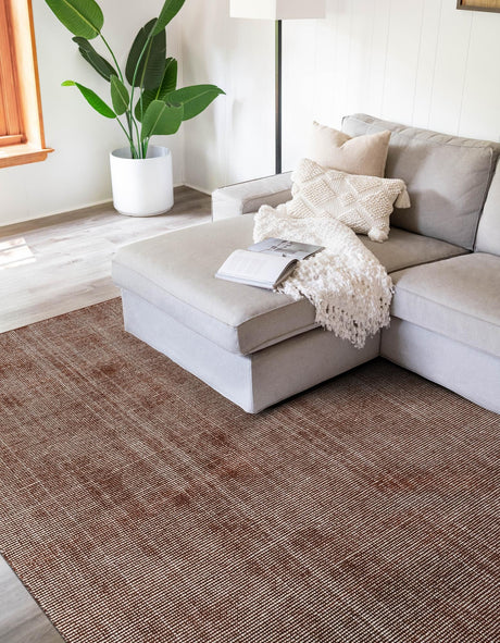 Mocha Brown 3' 3 x 5' 3 Jill Zarin English Manor Rectangle Area Rug 100% Premium Natural Wool Handwoven Carpet for Living Rooms, Office Space, Bedrooms, Dorms for Sale at Rug Engine