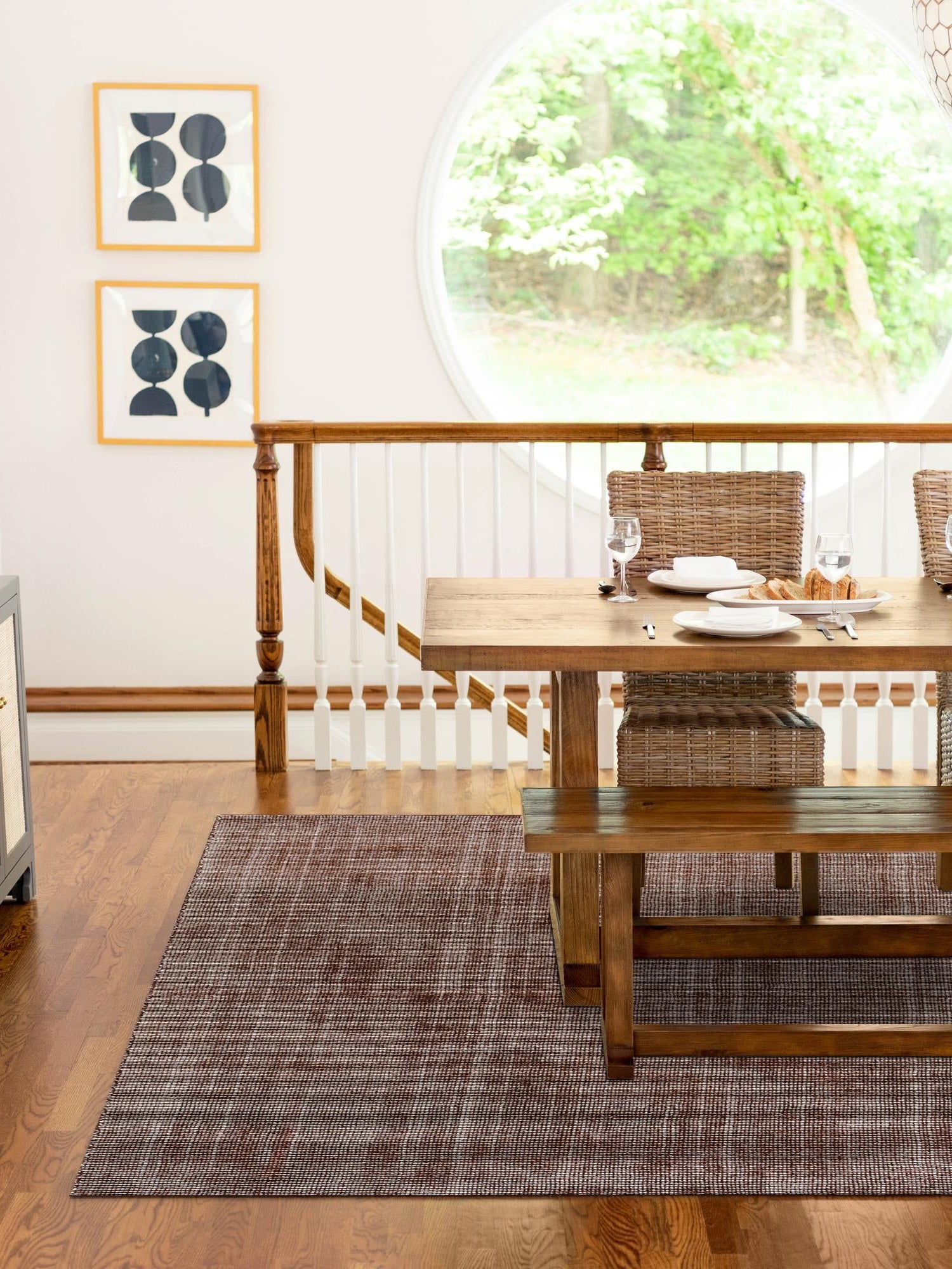 Mocha Brown 8' x 10' Jill Zarin English Manor Rectangle Area Rug 100% Premium Natural Wool Handwoven Carpet for Living Rooms, Office Space, Bedrooms, Dorms for Sale at Rug Engine