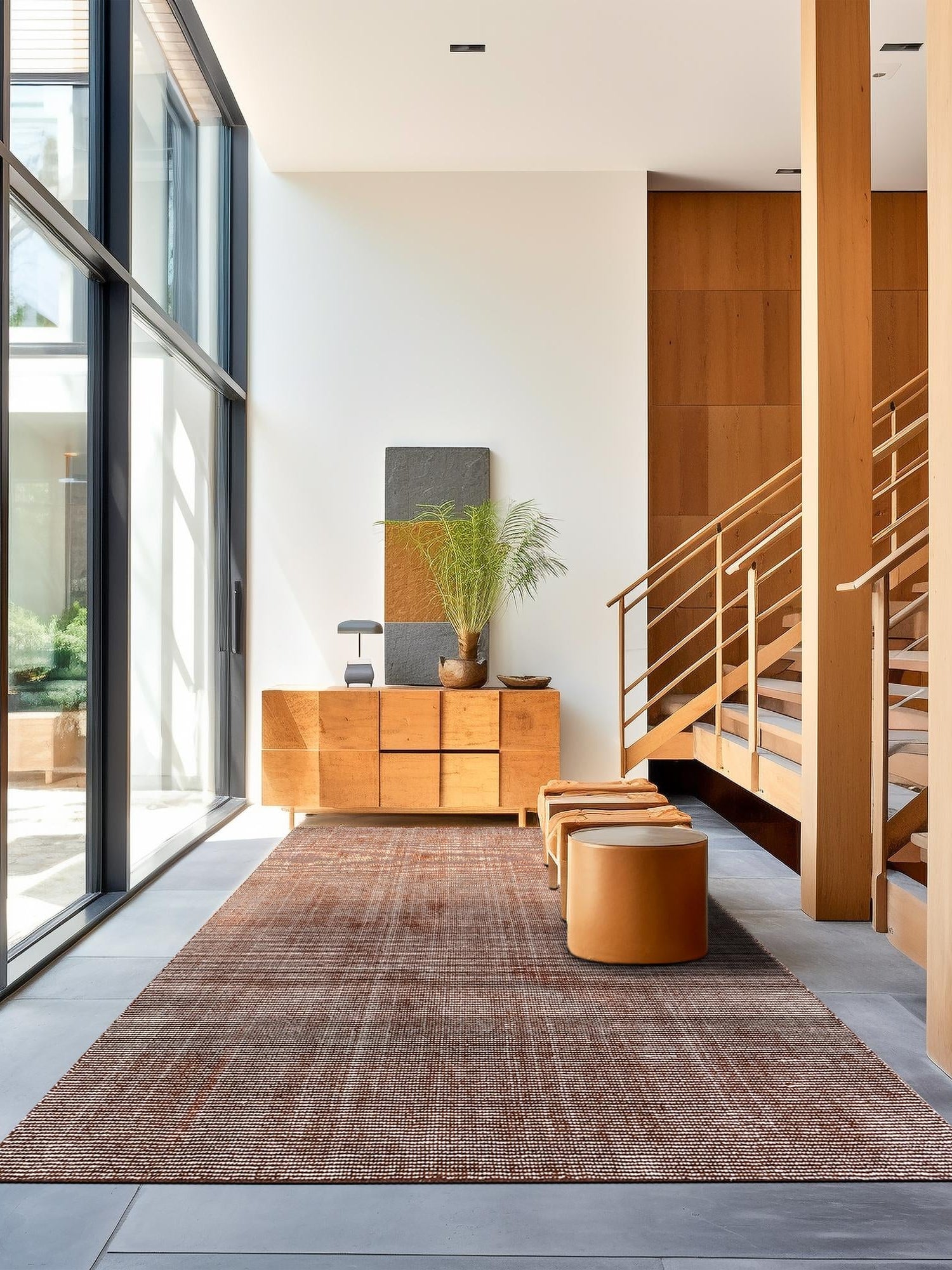 Mocha Brown 8' x 10' Jill Zarin English Manor Rectangle Area Rug 100% Premium Natural Wool Handwoven Carpet for Living Rooms, Office Space, Bedrooms, Dorms for Sale at Rug Engine