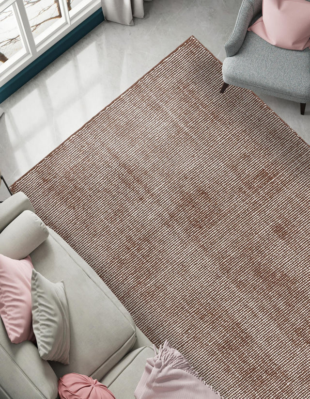 Mocha Brown 3' 3 x 5' 3 Jill Zarin English Manor Rectangle Area Rug 100% Premium Natural Wool Handwoven Carpet for Living Rooms, Office Space, Bedrooms, Dorms for Sale at Rug Engine