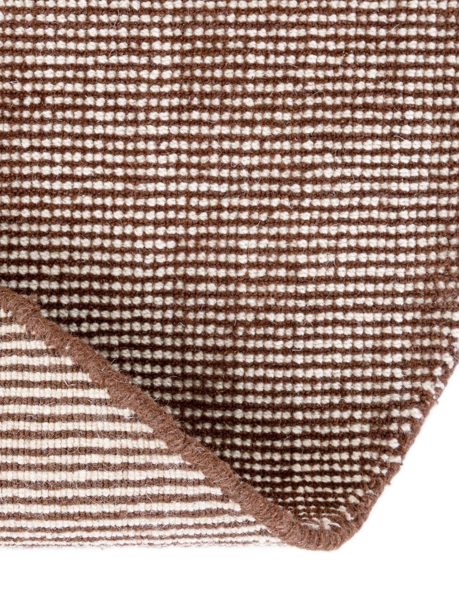 Mocha Brown 5' 1 x 5' 1 Jill Zarin English Manor Round Area Rug 100% Premium Natural Wool Handwoven Carpet for Living Rooms, Office Space, Bedrooms, Dorms for Sale at Rug Engine