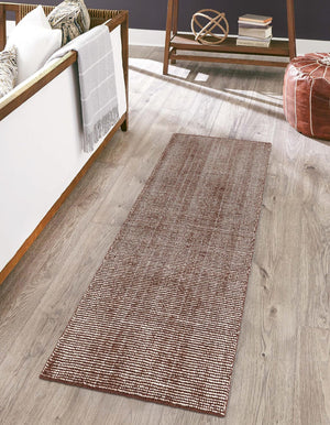 Mocha Brown 2' x 4' 1 Jill Zarin English Manor Runner Area Rug 100% Premium Natural Wool Handwoven Carpet for Living Rooms, Office Space, Bedrooms, Dorms for Sale at Rug Engine