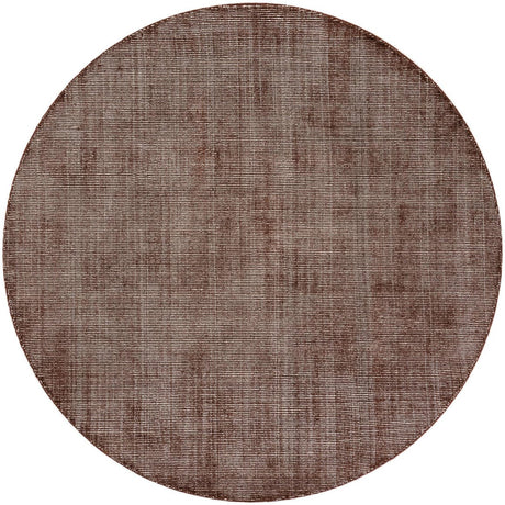 Mocha Brown 7' 10 x 7' 10 Jill Zarin English Manor Round Area Rug 100% Premium Natural Wool Handwoven Carpet for Living Rooms, Office Space, Bedrooms, Dorms for Sale at Rug Engine
