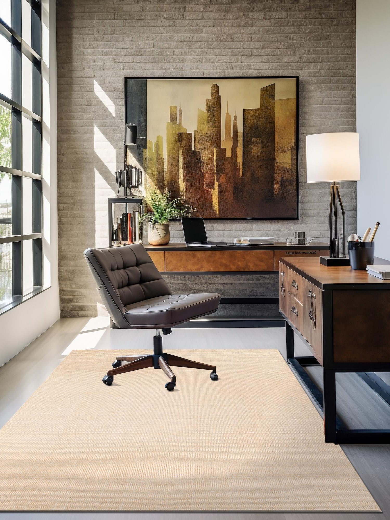 Oat Beige 2' 2 x 3' 1 Jill Zarin English Manor Rectangle Area Rug 100% Premium Natural Wool Handwoven Carpet for Living Rooms, Office Space, Bedrooms, Dorms for Sale at Rug Engine
