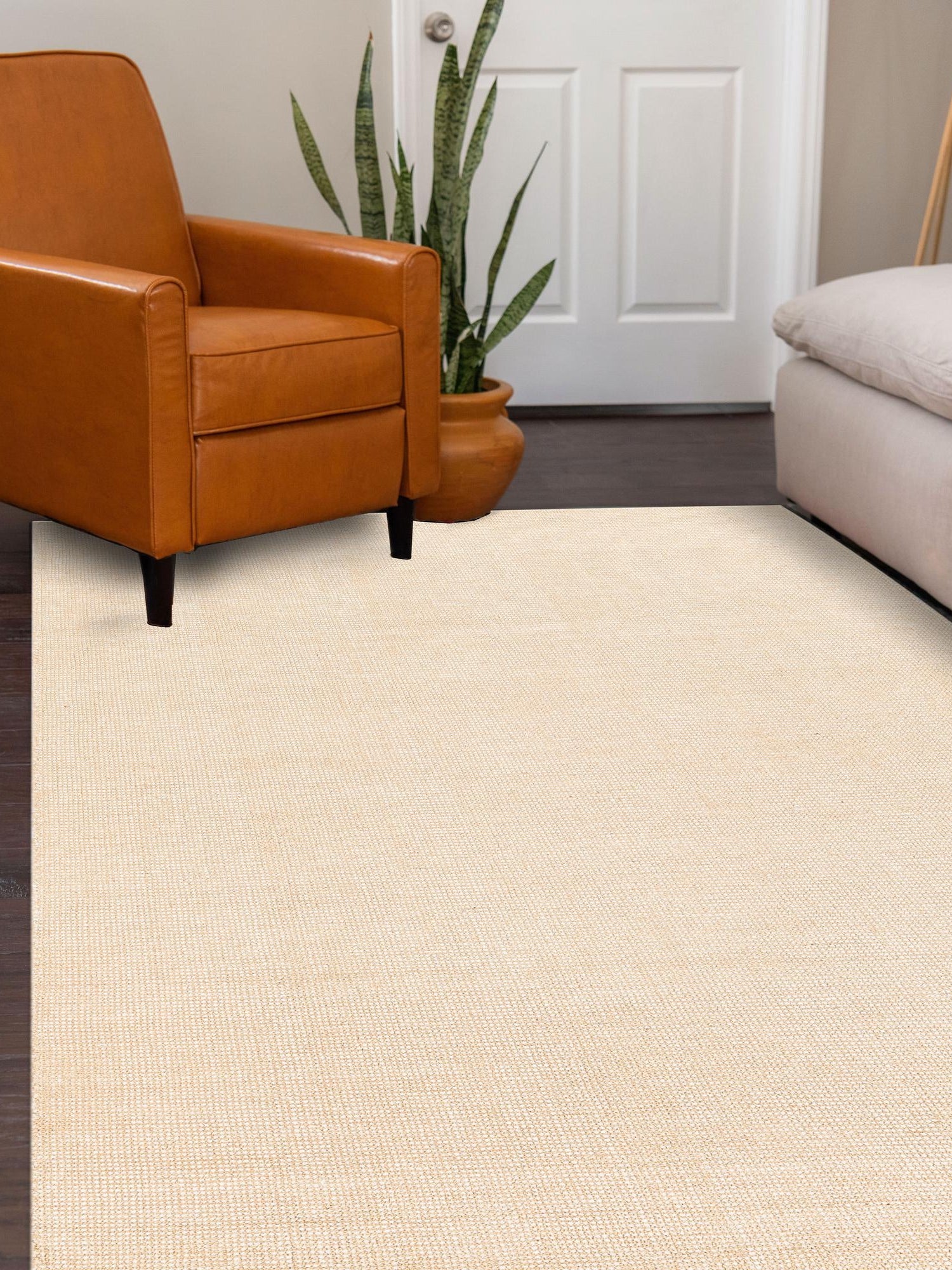 Oat Beige 5' 1 x 8' Jill Zarin English Manor Rectangle Area Rug 100% Premium Natural Wool Handwoven Carpet for Living Rooms, Office Space, Bedrooms, Dorms for Sale at Rug Engine