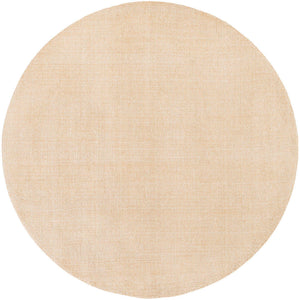 Oat Beige 6' 1 x 6' 1 Jill Zarin English Manor Round Area Rug 100% Premium Natural Wool Handwoven Carpet for Living Rooms, Office Space, Bedrooms, Dorms for Sale at Rug Engine