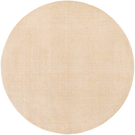 Oat Beige 6' 1 x 6' 1 Jill Zarin English Manor Round Area Rug 100% Premium Natural Wool Handwoven Carpet for Living Rooms, Office Space, Bedrooms, Dorms for Sale at Rug Engine