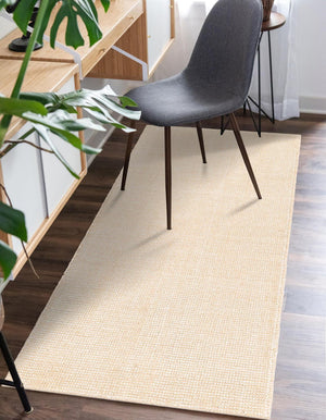 Oat Beige 2' 7 x 12' Jill Zarin English Manor Runner Area Rug 100% Premium Natural Wool Handwoven Carpet for Living Rooms, Office Space, Bedrooms, Dorms for Sale at Rug Engine
