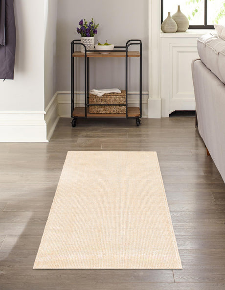 Oat Beige 2' x 5' 1 Jill Zarin English Manor Runner Area Rug 100% Premium Natural Wool Handwoven Carpet for Living Rooms, Office Space, Bedrooms, Dorms for Sale at Rug Engine