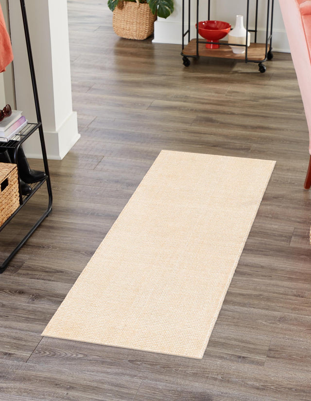 Oat Beige 2' 7 x 10' Jill Zarin English Manor Runner Area Rug 100% Premium Natural Wool Handwoven Carpet for Living Rooms, Office Space, Bedrooms, Dorms for Sale at Rug Engine
