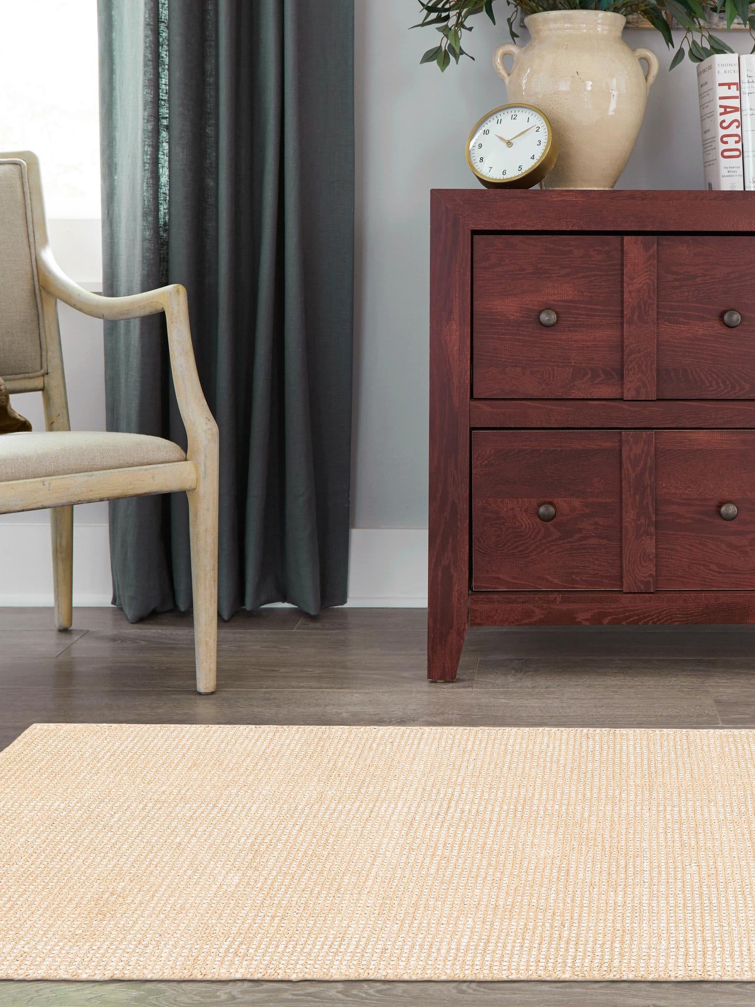 Oat Beige 2' x 4' 1 Jill Zarin English Manor Runner Area Rug 100% Premium Natural Wool Handwoven Carpet for Living Rooms, Office Space, Bedrooms, Dorms for Sale at Rug Engine