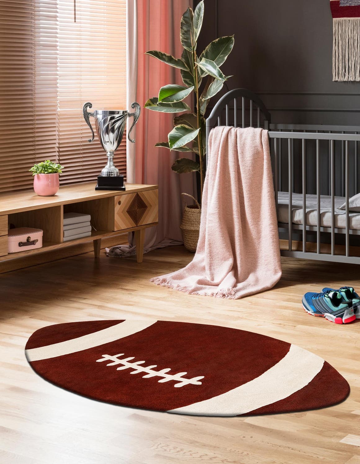 Brown 3' 9 x 6' 8 Playtime Kids Wool Freeform Area Rug for Baby Nursery, Toddler Playroom,  Bedrooms Hand Tufted High Quality Dense  Wool Pile Natural Carpet for Sale at Rug Engine