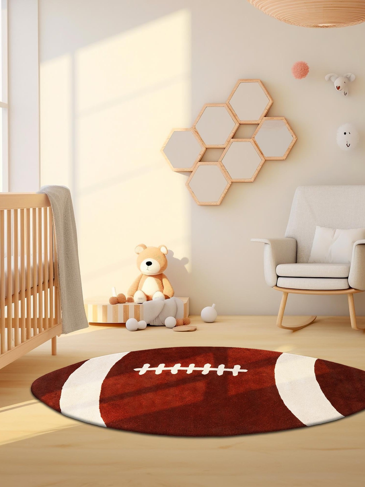 Brown 3' x 5' 4 Playtime Kids Wool Freeform Area Rug for Baby Nursery, Toddler Playroom,  Bedrooms Hand Tufted High Quality Dense  Wool Pile Natural Carpet for Sale at Rug Engine