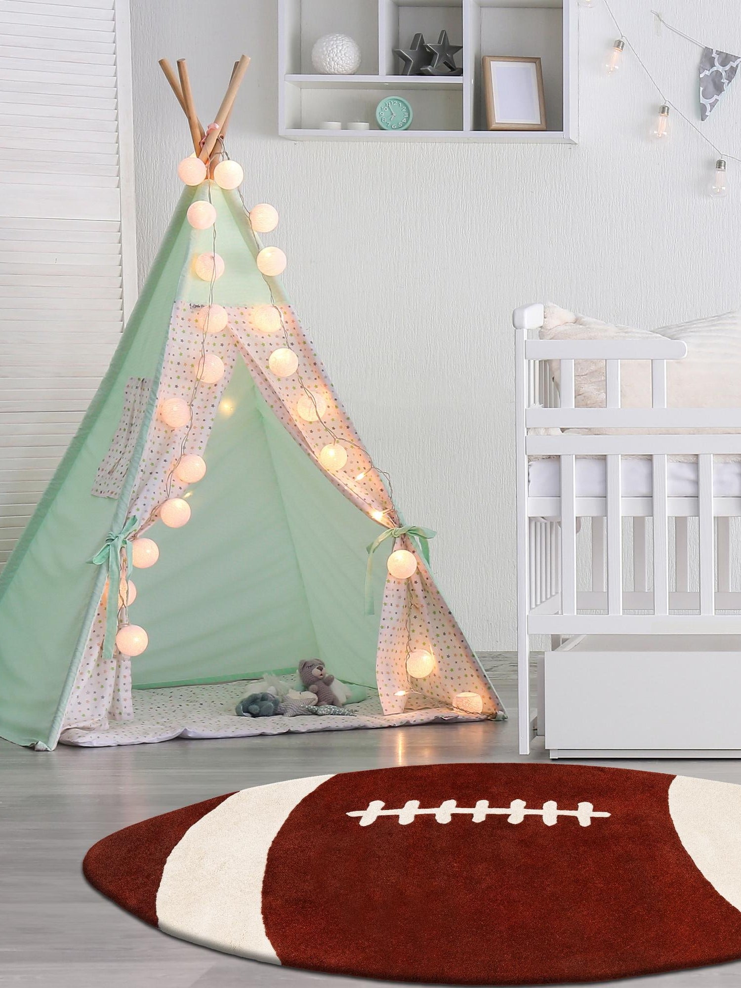 Brown 3' x 5' 4 Playtime Kids Wool Freeform Area Rug for Baby Nursery, Toddler Playroom,  Bedrooms Hand Tufted High Quality Dense  Wool Pile Natural Carpet for Sale at Rug Engine
