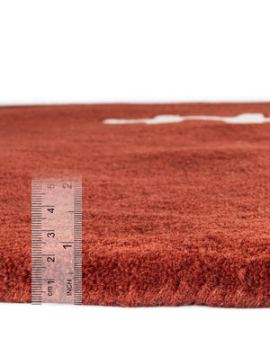 Brown 4' x 7' Playtime Kids Wool Oval Rug