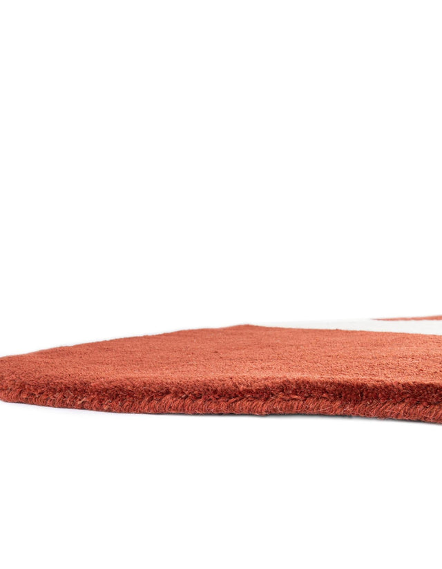 Brown 4' x 7' Playtime Kids Wool Oval Rug