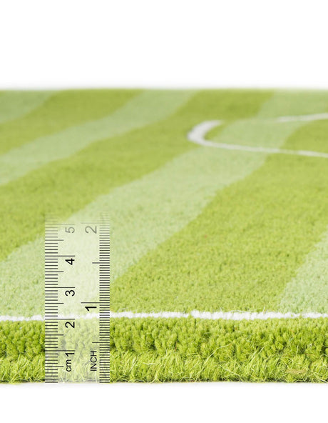 Green 9' x 12' Playtime Kids Wool Freeform Area Rug for Baby Nursery, Toddler Playroom,  Bedrooms Hand Tufted High Quality Dense  Wool Pile Natural Carpet for Sale at Rug Engine