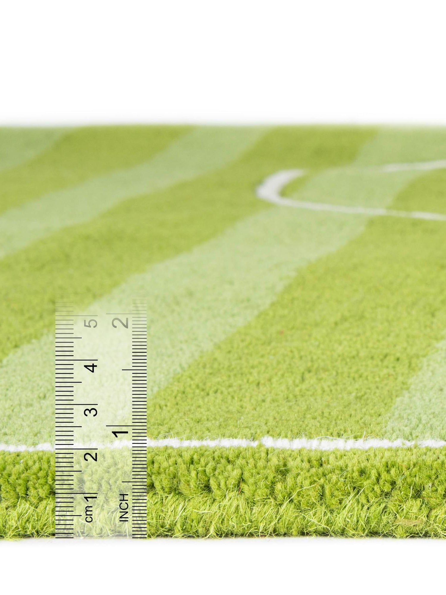 Green 2' x 3' 1 Playtime Kids Wool Freeform Area Rug for Baby Nursery, Toddler Playroom, Bedrooms