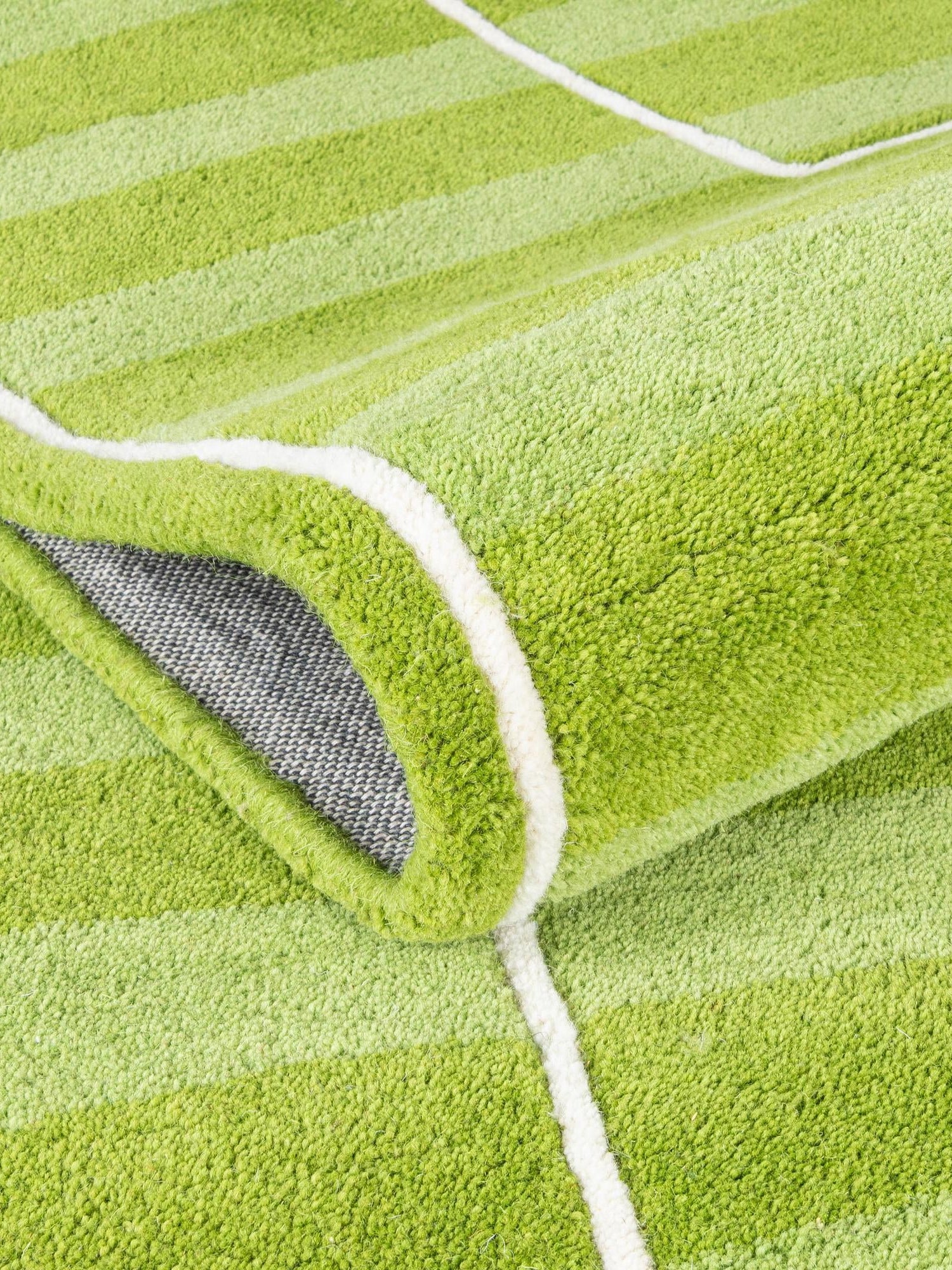 Green 10' x 14' 1 Playtime Kids Wool Freeform Area Rug for Baby Nursery, Toddler Playroom, Bedrooms