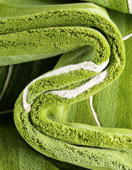 Green 4' 1 x 6' 1 Playtime Kids Wool Freeform Area Rug for Baby Nursery, Toddler Playroom,  Bedrooms Hand Tufted High Quality Dense  Wool Pile Natural Carpet for Sale at Rug Engine