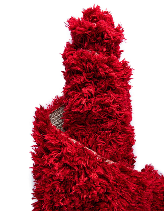 Lipstick 4' 1 x 6' 1 Marilyn Monroe Opulence Shag Oval Area Rug Thick Soft Touch Fluffy & Plush Shaggy Pile
