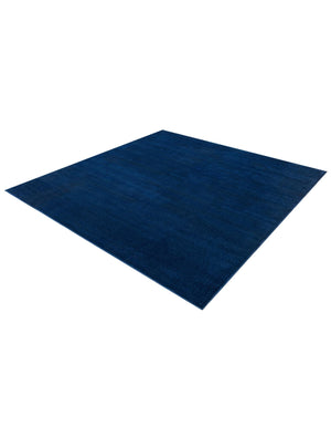 Navy Blue 7' 10 x 7' 10 Williamsburg Square Area Rug 100% Polypropylene With Cotton Backing Durable Easy Clean Stain Resistant Carpet for Sale at Rug Engine