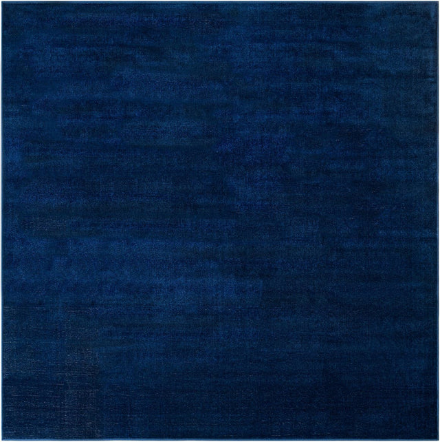 Navy Blue 7' 10 x 7' 10 Williamsburg Square Area Rug 100% Polypropylene With Cotton Backing Durable Easy Clean Stain Resistant Carpet for Sale at Rug Engine