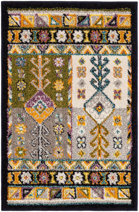 Multicolor 2' x 3' 1 Penrose Rectangle Area Rug