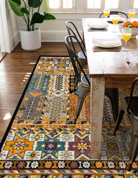 Multicolor 4' 1 x 6' 1 Penrose Rectangle Area Rug Classic Durable Stain Resistant Easy Clean Carpet for Traditional Indoor Home Decor for Sale at Rug Engine