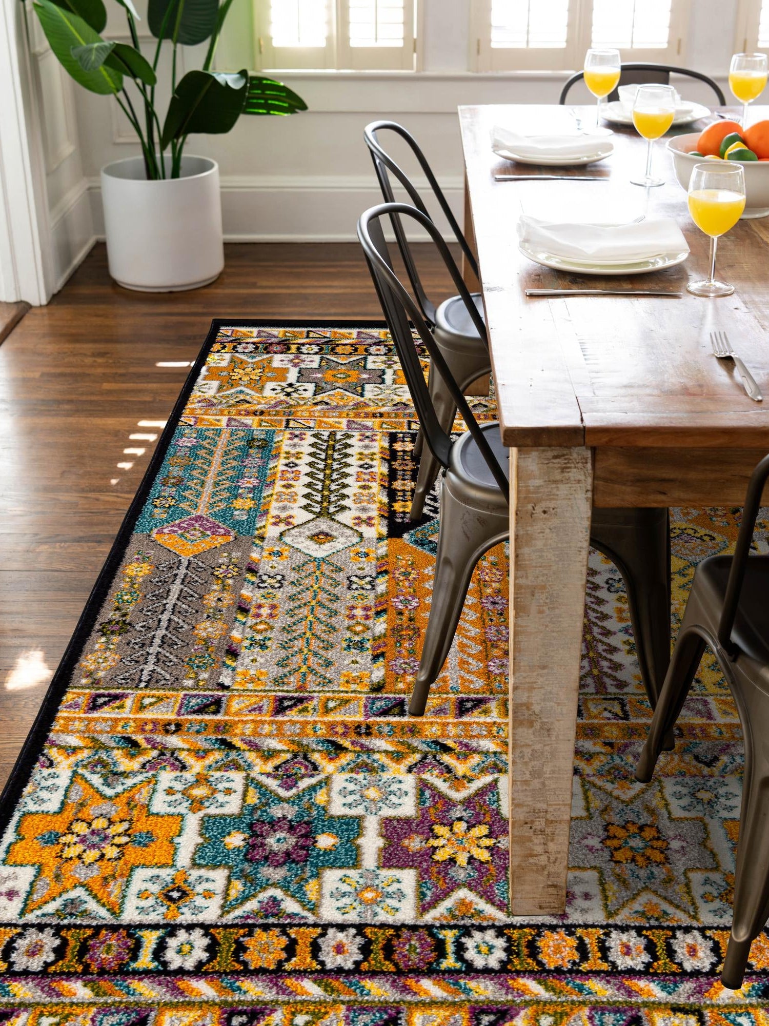 Multicolor 6' 1 x 9' Penrose Rectangle Area Rug