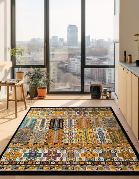 Multicolor 7' 10 x 10' Penrose Rectangle Area Rug Classic Durable Stain Resistant Easy Clean Carpet for Traditional Indoor Home Decor for Sale at Rug Engine