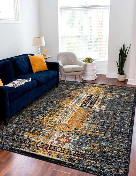 Navy Blue 9' x 12' Penrose Rectangle Area Rug